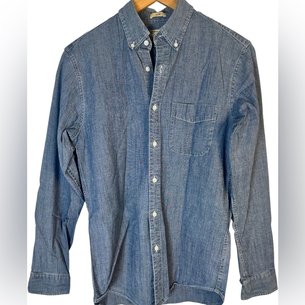 J. Crew Slim Fit Chambray Denim Shirt